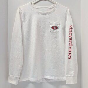 Vineyard Vines San Francisco 49ers Whale Helmet Long Sleeve T-Shirt